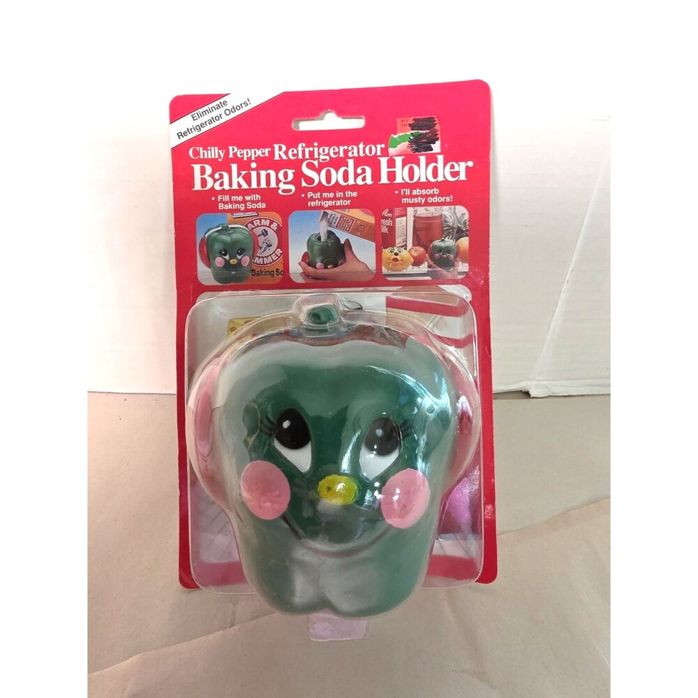 New Vintage Chilly Pepper Baking Soda Refrigerator Freshener Anthropomorphic Mcm